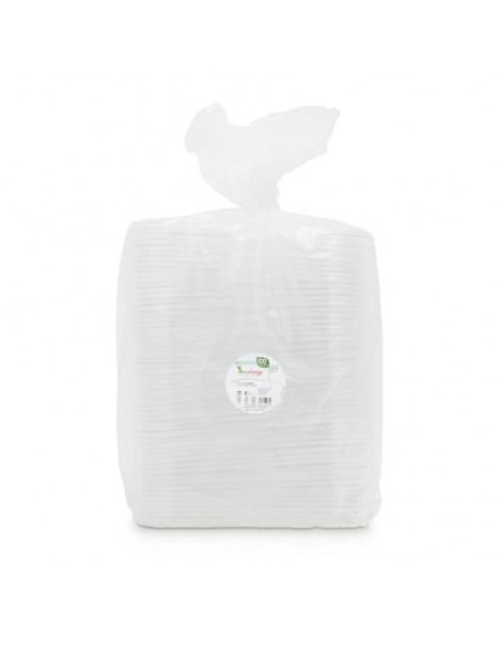 Coperchi in PET ecoCanny Take Away per vaschette bianco 145x198x8 mm conf. 100 pz - ECO‐COP23PET