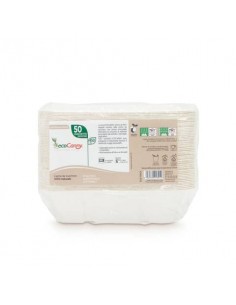 Vaschetta patatine bio-compostabile ecoCanny Take Away bianco 173x123x40 mm conf. 50 pz - ECO-T12PCA
