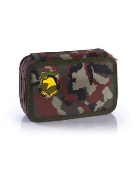 Astuccio 3 zip mimetic & jeans - 12 pastelli + 18 pennarelli CoLibrì assortiti -  100501311