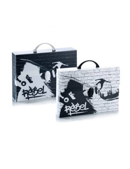 Valigetta in PPL Favorit con stampa Favorit Black&White soggetti assortiti 37