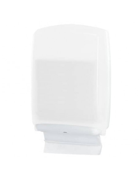 Distributore maxi di carta asciugamani in fazzoletti Hylab in PPL con capacità 500 foglietti bianco - U-FO/1-ECOS