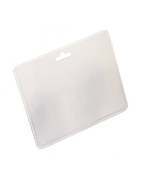 Portanomi Durable tasca chiusa orizzontale pvc alto spessore traspar. inserto 60x90mm cf. 100 - 999110825