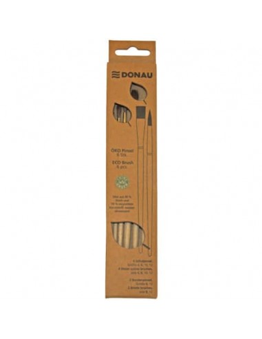 Set pennelli scolastici Donau ÖKO conf. 6 pz. naturale 330399