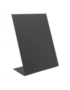 Lavagnette da tavolo a L Securit® in acrilico nero - A5 - conf. 3 pezzi - TBA-BL-A5