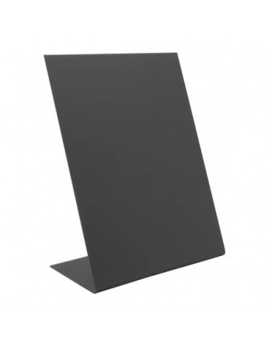 Lavagnette da tavolo a L Securit® in acrilico nero - A5 - conf. 3 pezzi - TBA-BL-A5