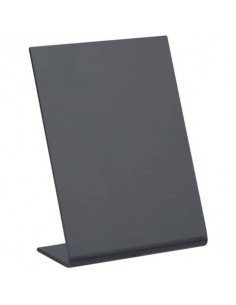 Lavagnette da tavolo a L Securit® in acrilico nero - A7 - conf. 5 pezzi - TBA-BL-A7