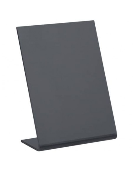 Lavagnette da tavolo a L Securit® in acrilico nero - A7 - conf. 5 pezzi - TBA-BL-A7