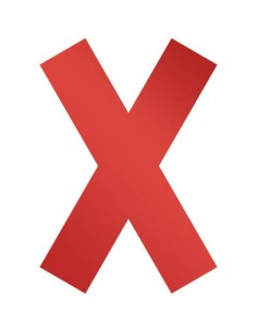 Simbolo adesivo a forma di ''X''  DURABLE 135x0
