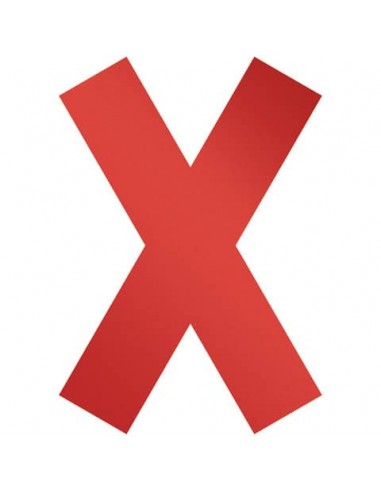 Simbolo adesivo a forma di ''X''  DURABLE 135x0