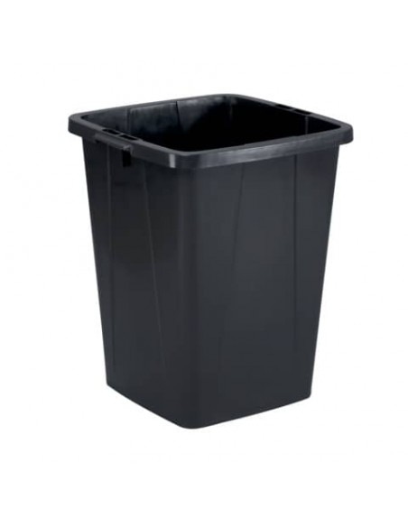 Contenitore portarifiuti Durable DURABIN 90 L in polipropilene nero - 1800474221