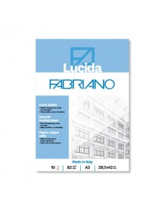 Blocco carta lucida Fabriano 10 fogli - 82 g formato A3 - 19100661