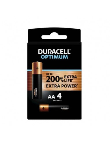 Batterie alcaline Duracell Optimum Stilo AA - MN1500 - blister da 4 - DU0030-05000394139183