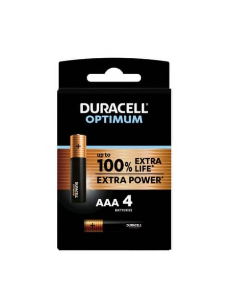 Batteria alcaline Duracell Optimum Ministilo AAA - MN2400 - blister da 4 - DU0031-05000394137523
