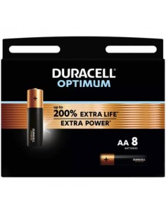 Batterie alcaline Duracell Optimum Stilo AA - MN1500 mAh -  blister da 8 - DU0035-05000394137691