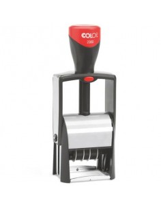 Timbro Colop 2360 autoinchiostrante datario con piastra personalizzabile 30x45 mm - 2360