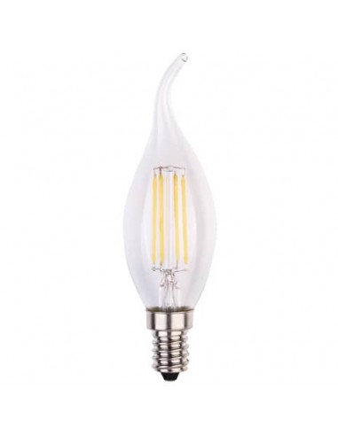 Lampadina LED a filamento fiamma 6W attacco E14 806 lumen luce naturale MKC 4000K - 499048561