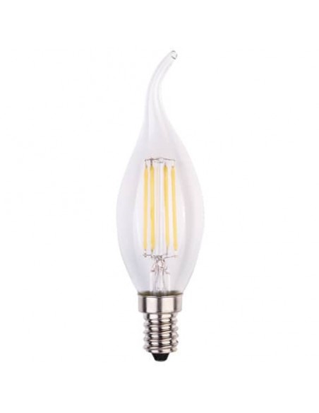 Lampadina LED a filamento fiamma 6W attacco E14 806 lumen luce naturale MKC 4000K - 499048561
