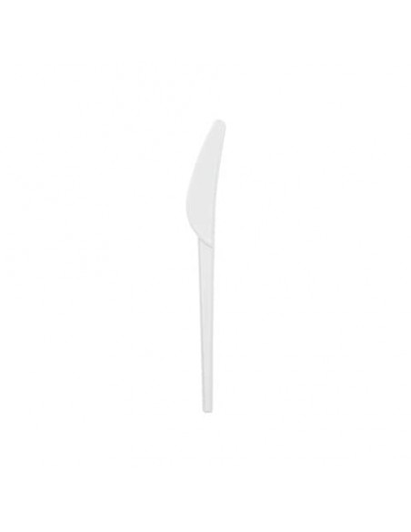 Coltelli in CPLA bianchi Ferrari Bio conf. 100 pz 165 mm FBIO40