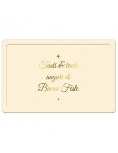 Biglietti augurali natalizi 9x14 cm - Biembi conf. da 6 a vassoio BBE202C69