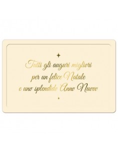 Biglietti augurali natalizi 9x14 cm - Biembi conf. da 6 a vassoio a due ante BBE202C71