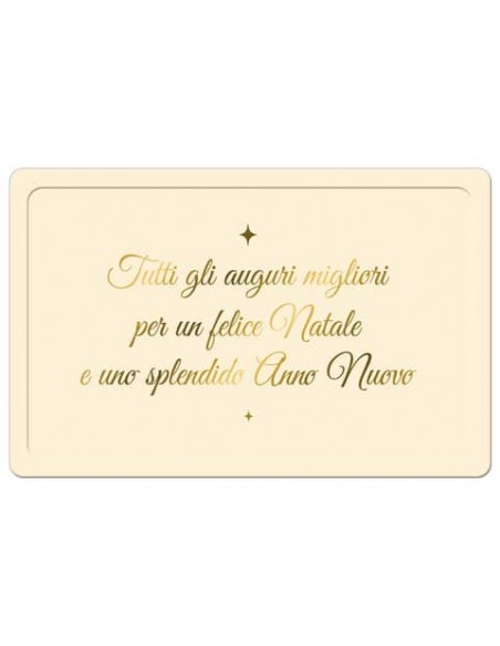 Biglietti augurali natalizi 9x14 cm - Biembi conf. da 6 a vassoio a due ante BBE202C71