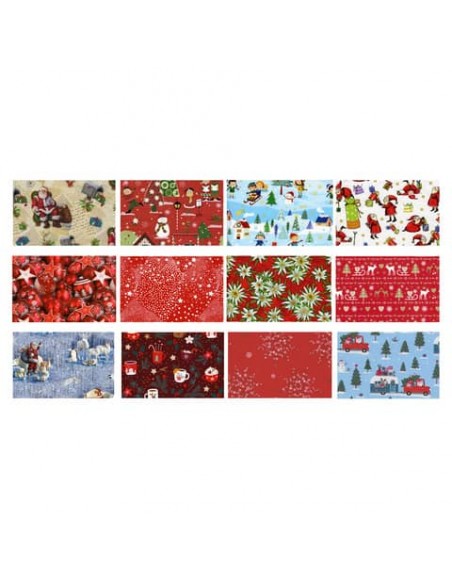 Rotolo carta da regalo Florio Carta fantasia natalizia - 70 cm x 2 m - GR3J1NAT
