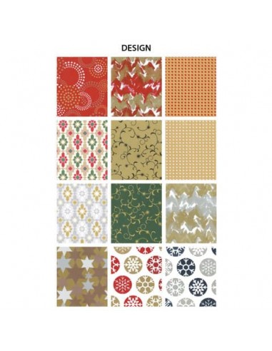 Carta regalo Bolis 70x100 cm Christmas - conf. 50 fogli - 79007943800
