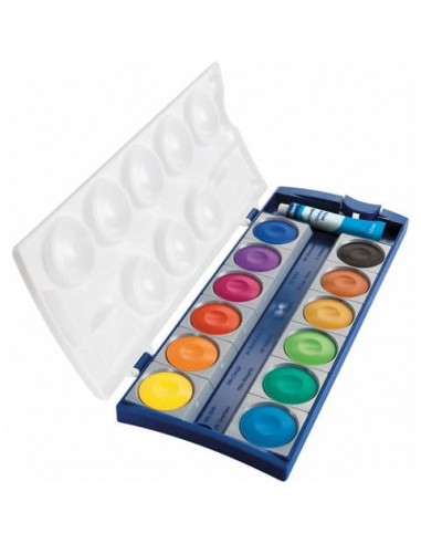 Acquarelli 735 Pelikan - 12 colori assortiti + tavolozza - 720854