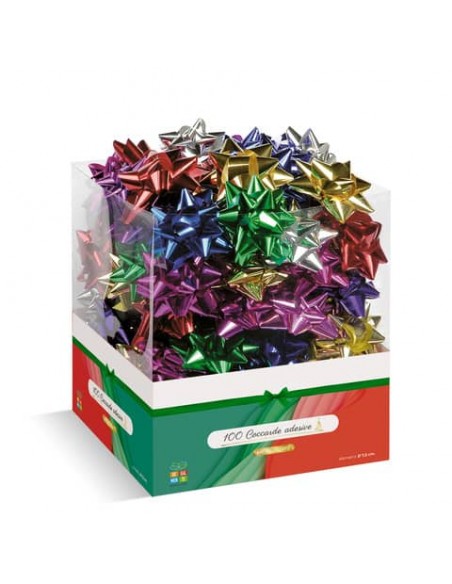 Coccarda in nastro liscio Lebez colori assortiti - Ø 7