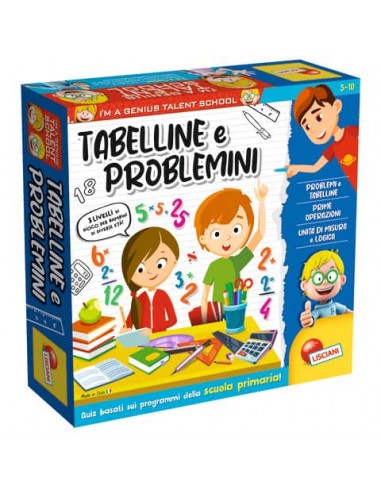 Gioco in scatola Lisciani I'm a Genius Tabelline e Problemini - 100491