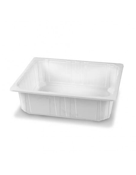 Vassoio gastronomia in PP bianco - 6000 ml - 75g - conf. 58 pz Professional 320x265x95 mm - 30427