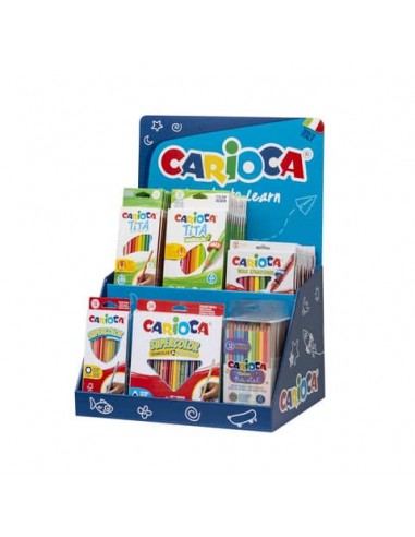 Espositore 36 articoli disegno Carioca Counter Colored Pencil assortiti 54220/C