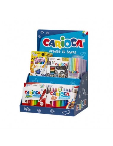 Espositore 43 articoli disegno Carioca Counter Tip Pens assortiti 54220/B