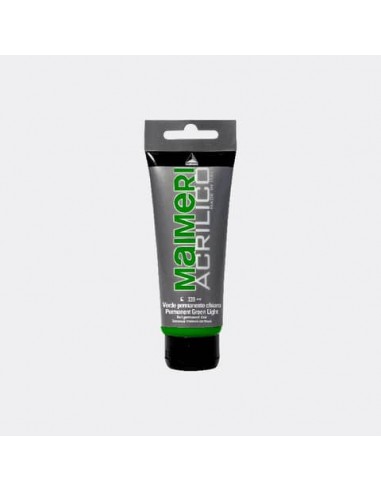 Colore acrilico Maimeri in tubetto 75 ml verde permanente chiaro - M0916339