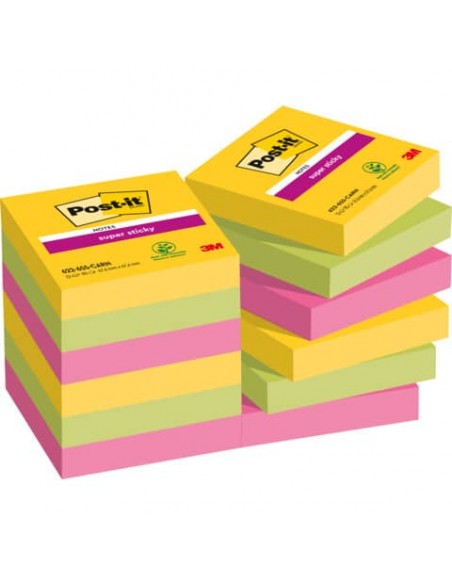 Foglietti riposizionabili Post-it® Super Sticky Carnival 47