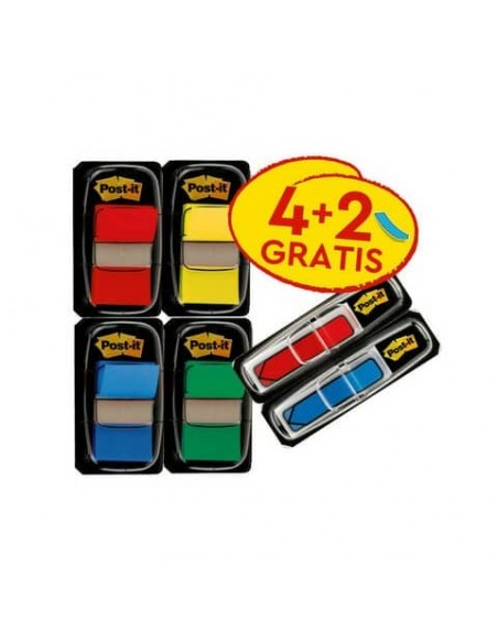 Segnapagina Post-it® 680 + Post-it® Mini 684 Freccia - PROMO PACK 4+2 - 680-VAD5EU