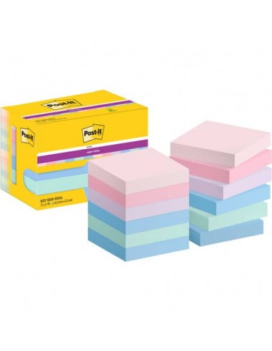 Foglietti Post-it® Super Sticky Soulful conf. 12 blocchetti da 90 ff - 47