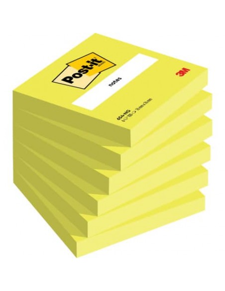 Foglietti Post-it® verde acido 100 fogli/blocchetto conf. 6 pz 76x76 mm 654NG