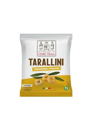Tarallini tradizionali Pugliesi Terre dei Trulli in bustine monoporzione - conf. 100 pz - 35 g - 01-1757