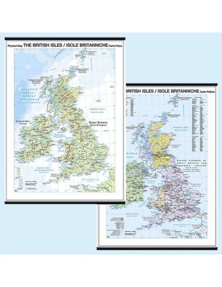 Carta murale Belletti Isole Britanniche  MS11PL