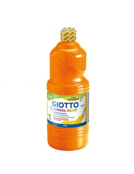 Tempera pronta Giotto School Paint in flacone 1 L arancione - F53550500