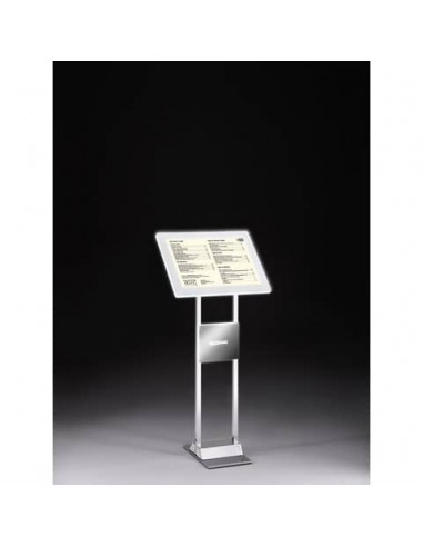 Leggio da interno con cornice a LED A4 Tecnostyl LEDMAG 25x40x120 cm - LDM-204