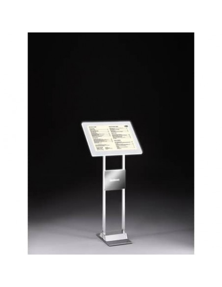 Leggio da interno con cornice a LED A4 Tecnostyl LEDMAG 25x40x120 cm - LDM-204