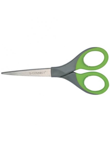 Forbici universali Q-Connect Elite Softgrip grigio/verde 18 cm KF03986