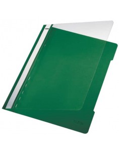 Cartellina ad aghi con clip Leitz in PVC A4 verde 41910155