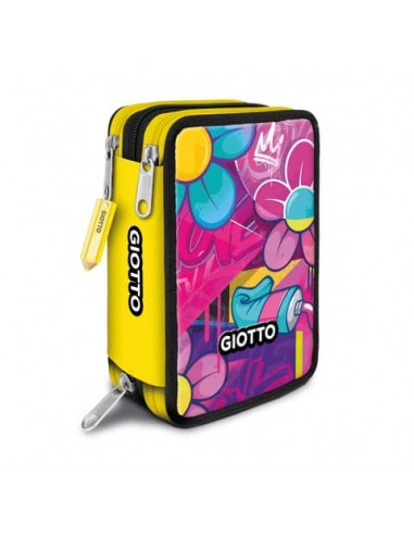 Astuccio Giotto collezione Young Street 3 Zip in 3 fantasie assortite - F953900
