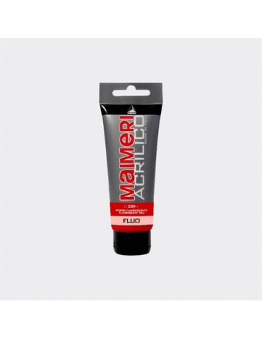 Colore acrilico Maimeri in tubetto 75 ml rosso  fluorescente - M0916239