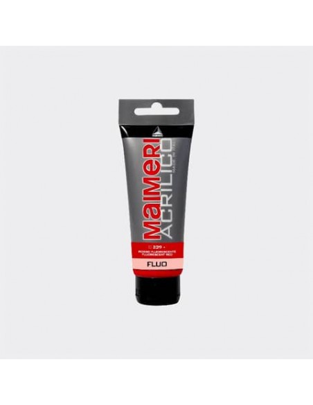 Colore acrilico Maimeri in tubetto 75 ml rosso  fluorescente - M0916239