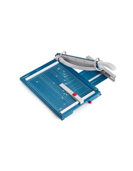 Taglierina a leva Dahle con pressino automatico blu luce 390-4 mm R000565