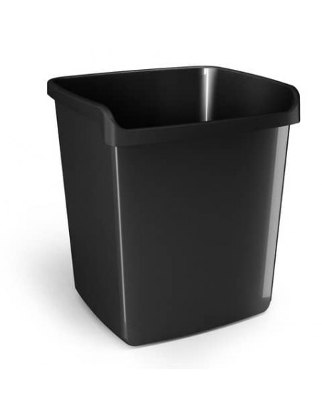 Cestino impilabile ARDA MyDesk 15 litri polipropilene nero rettangolare 8116N